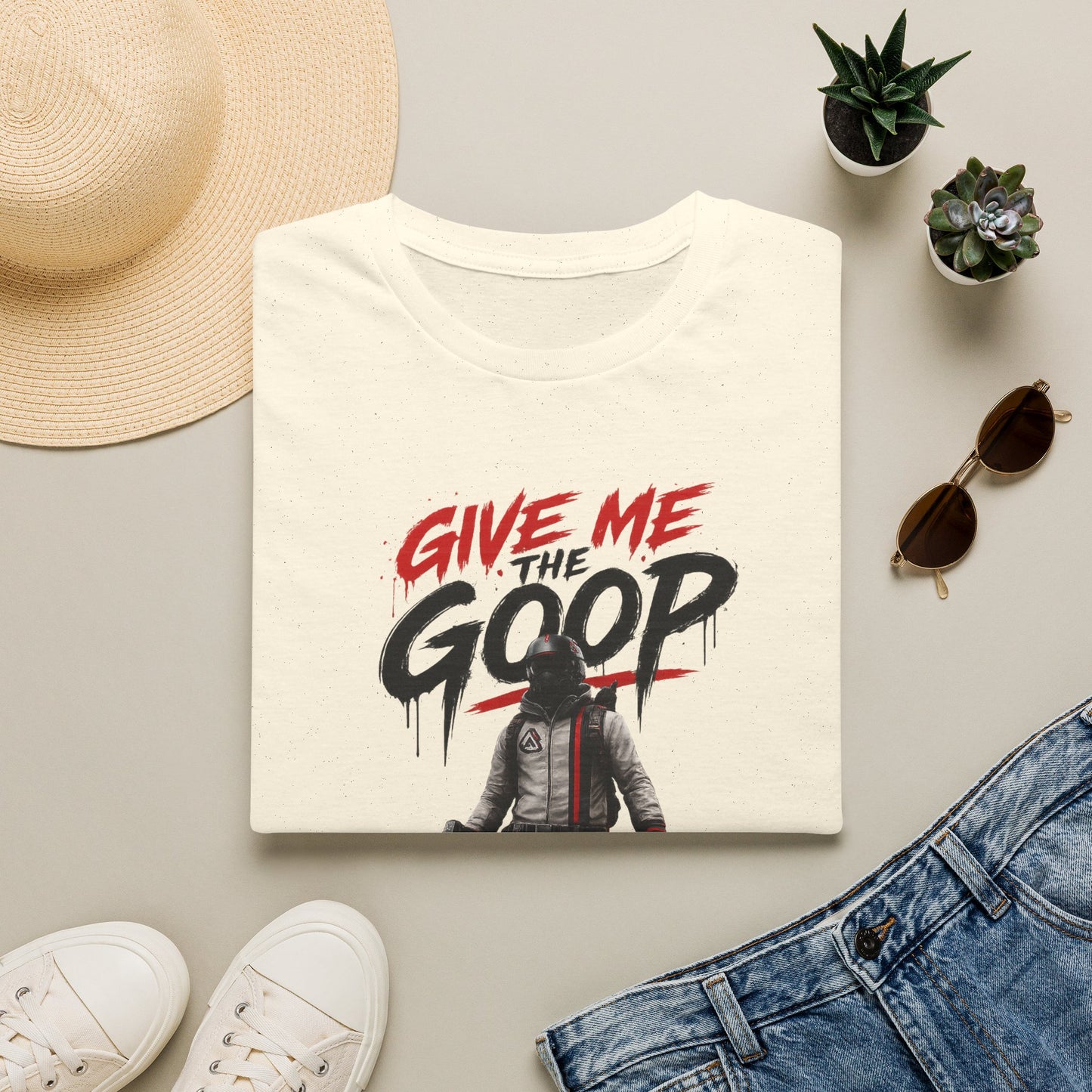 Give Me The Goop Graphic T-Shirt — Gamer Character Tee