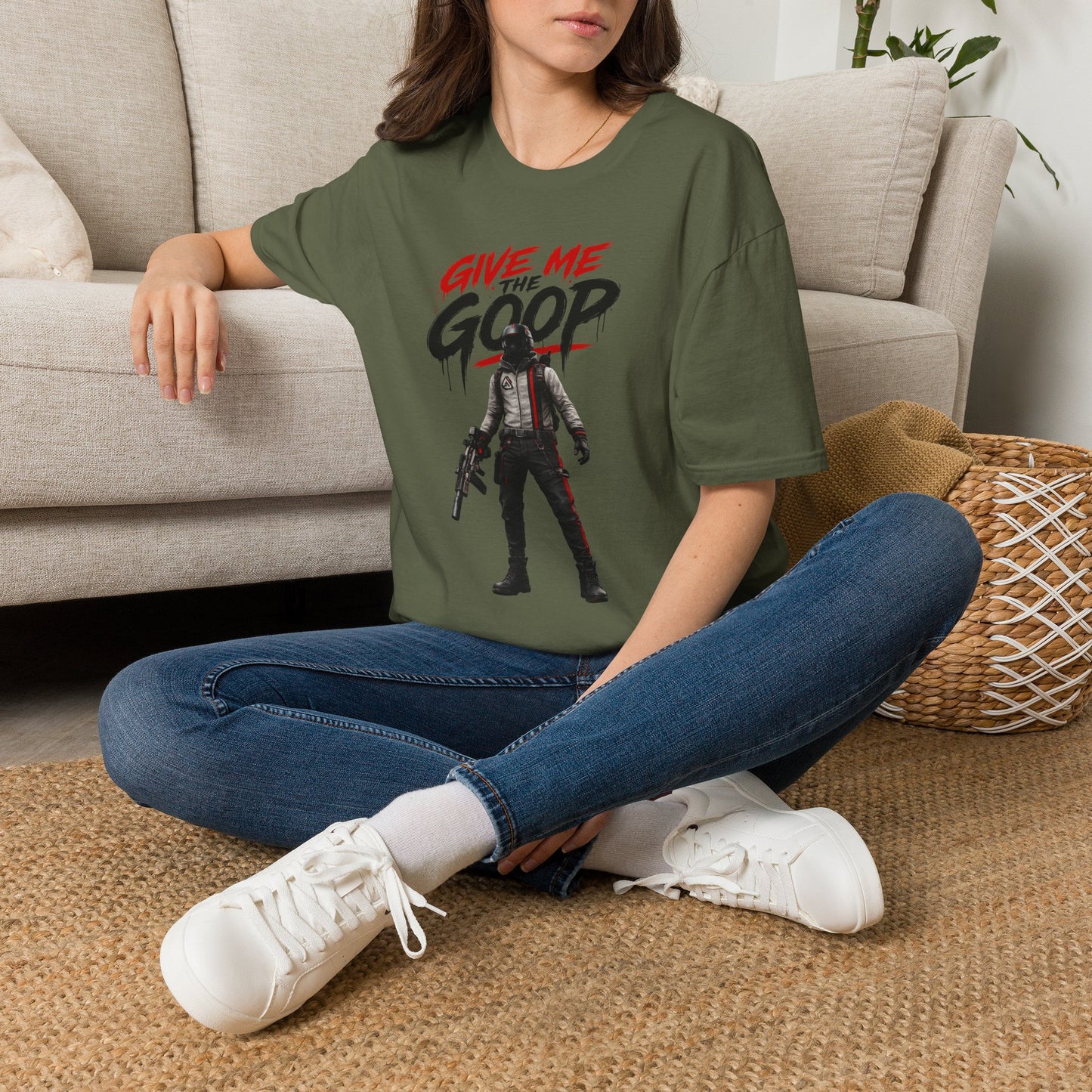 Give Me The Goop Graphic T-Shirt — Gamer Character Tee