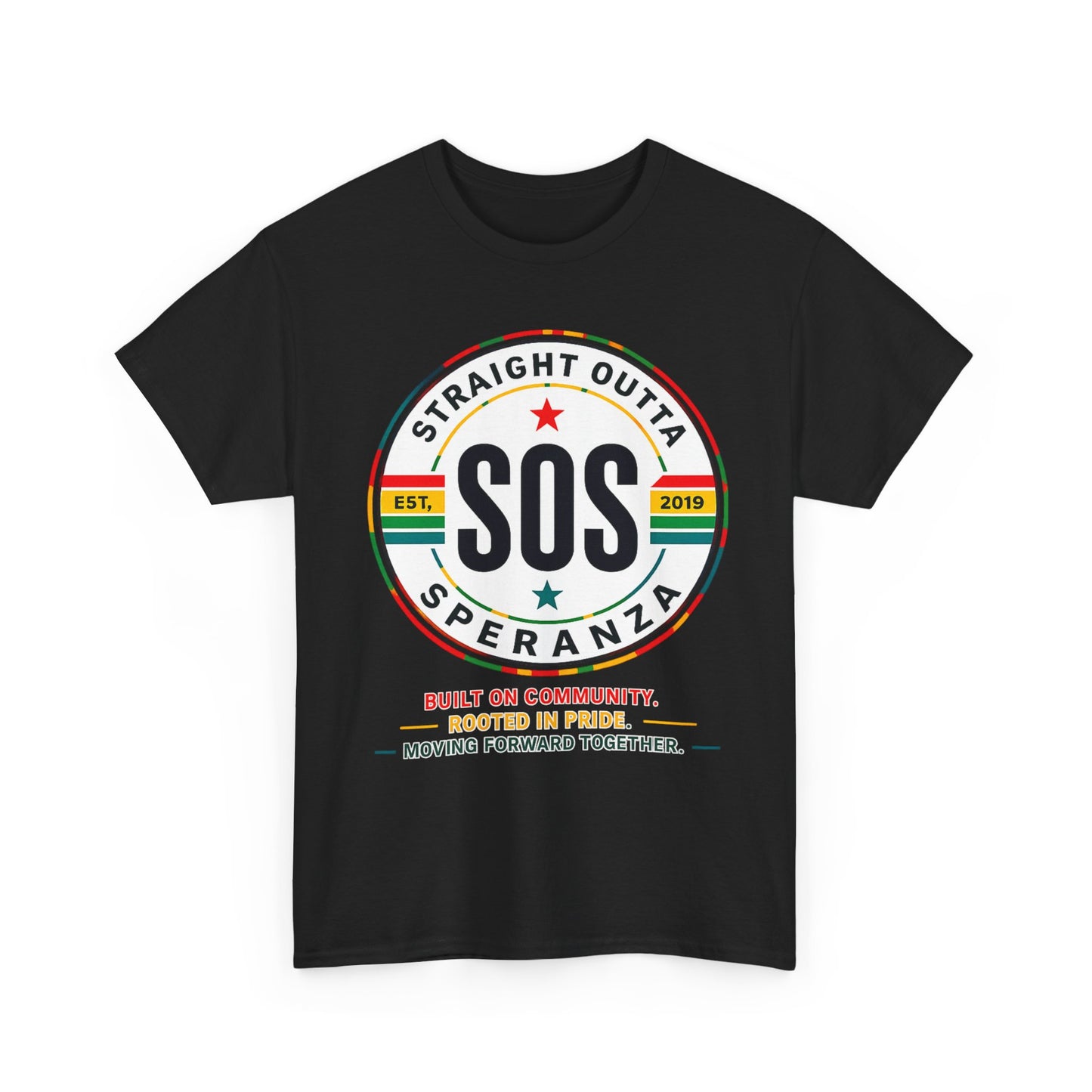 SOS Speranza Logo Tee — Retro Community Pride T-Shirt