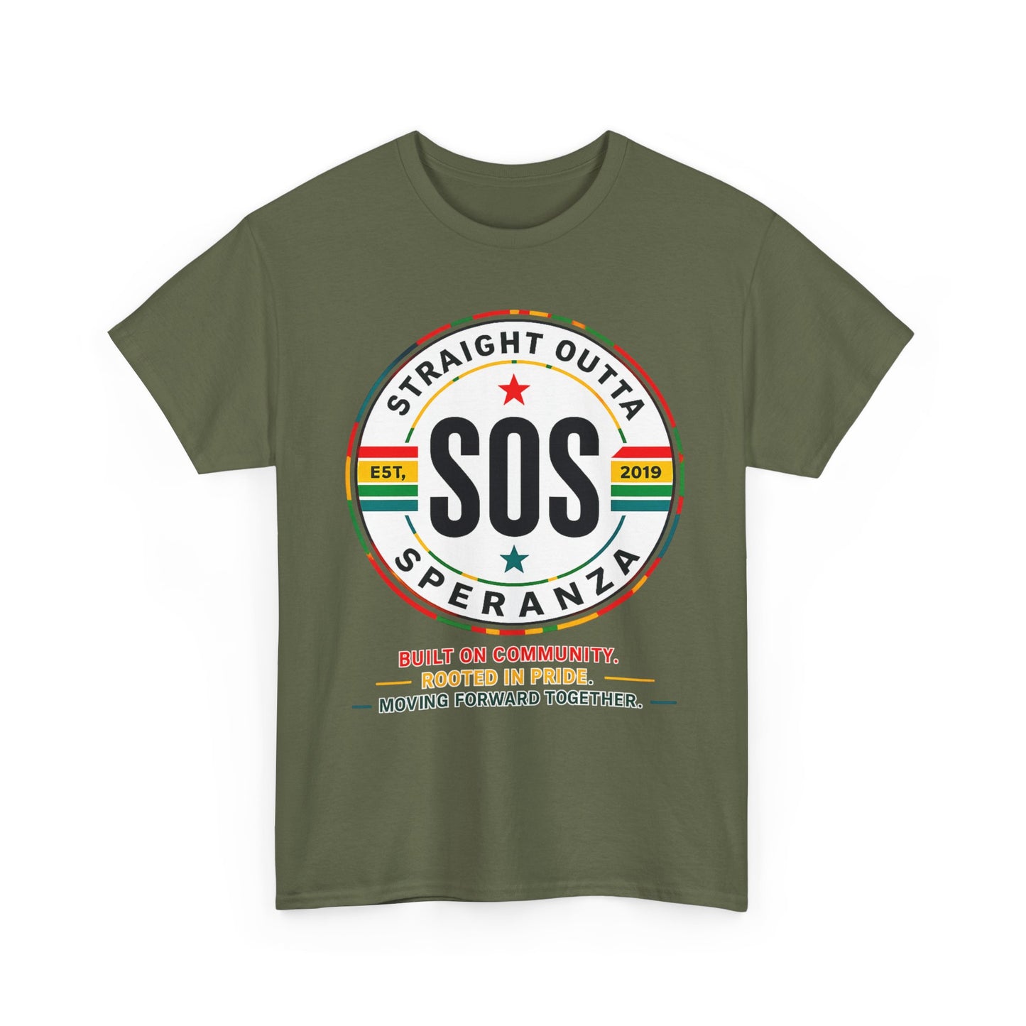 SOS Speranza Logo Tee — Retro Community Pride T-Shirt