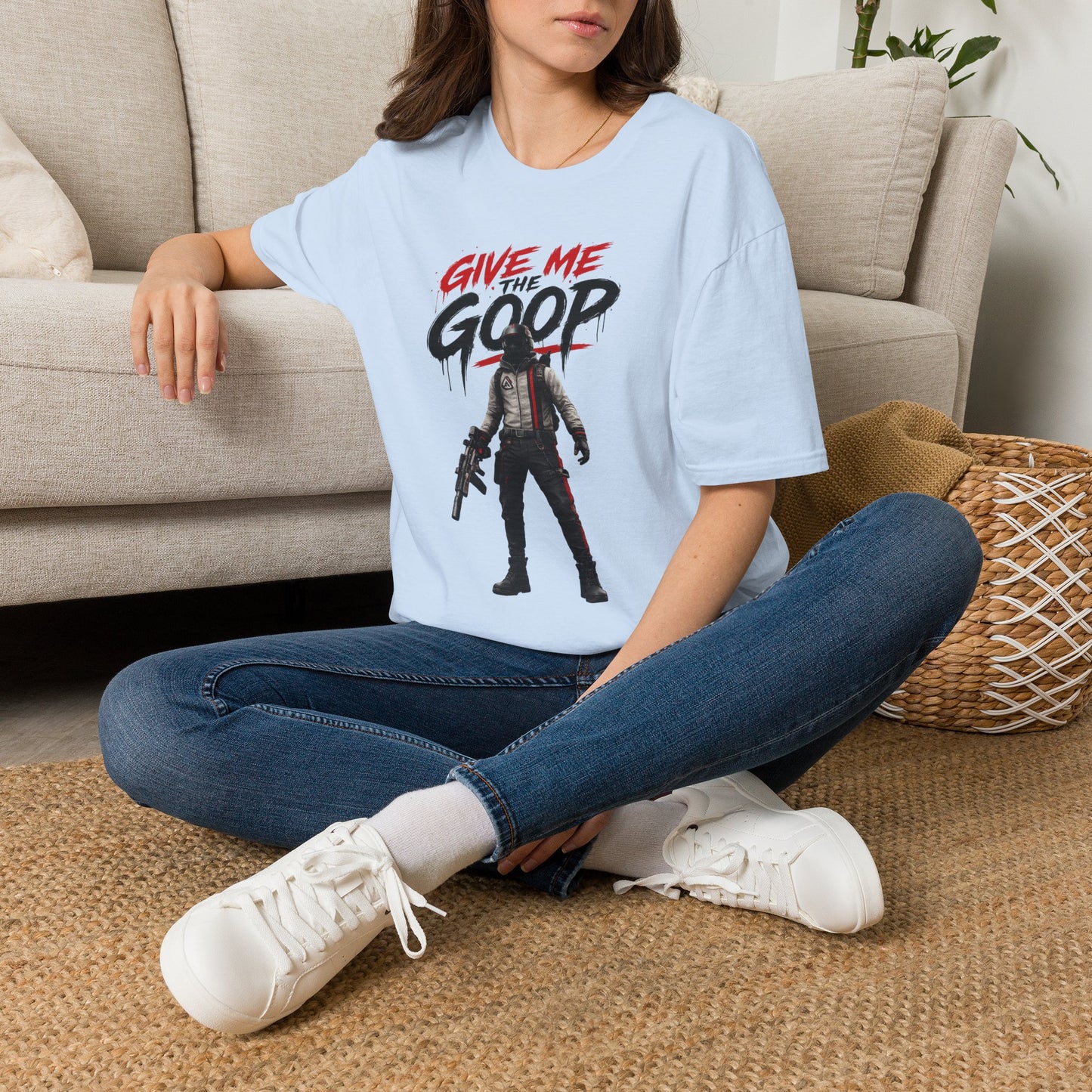 Give Me The Goop Graphic T-Shirt — Gamer Character Tee