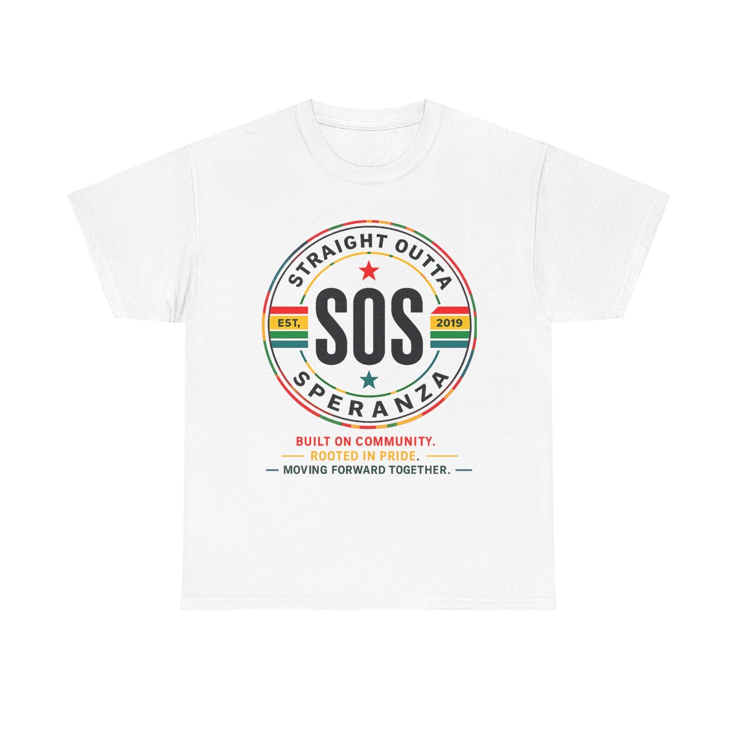 SOS Speranza Logo Tee — Retro Community Pride T-Shirt