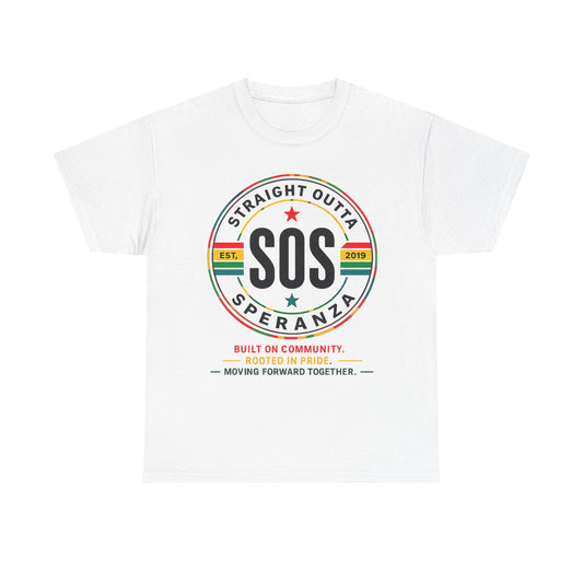 SOS Speranza Logo Tee — Retro Community Pride T-Shirt