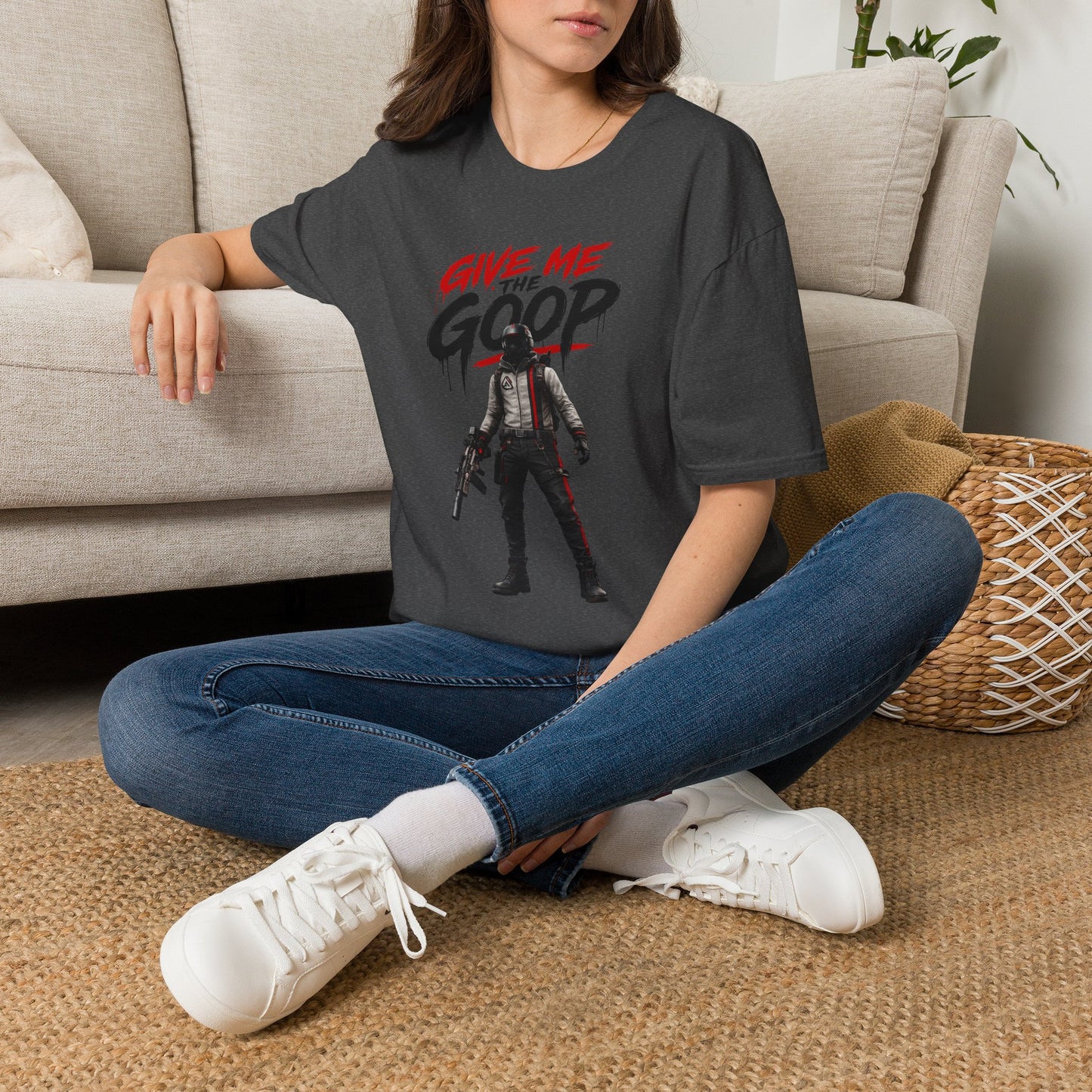 Give Me The Goop Graphic T-Shirt — Gamer Character Tee
