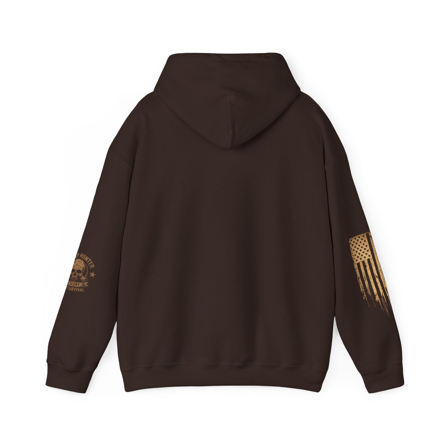 Nothing Left But Scraps Rooster Hoodie | Distressed Flag Sleeve