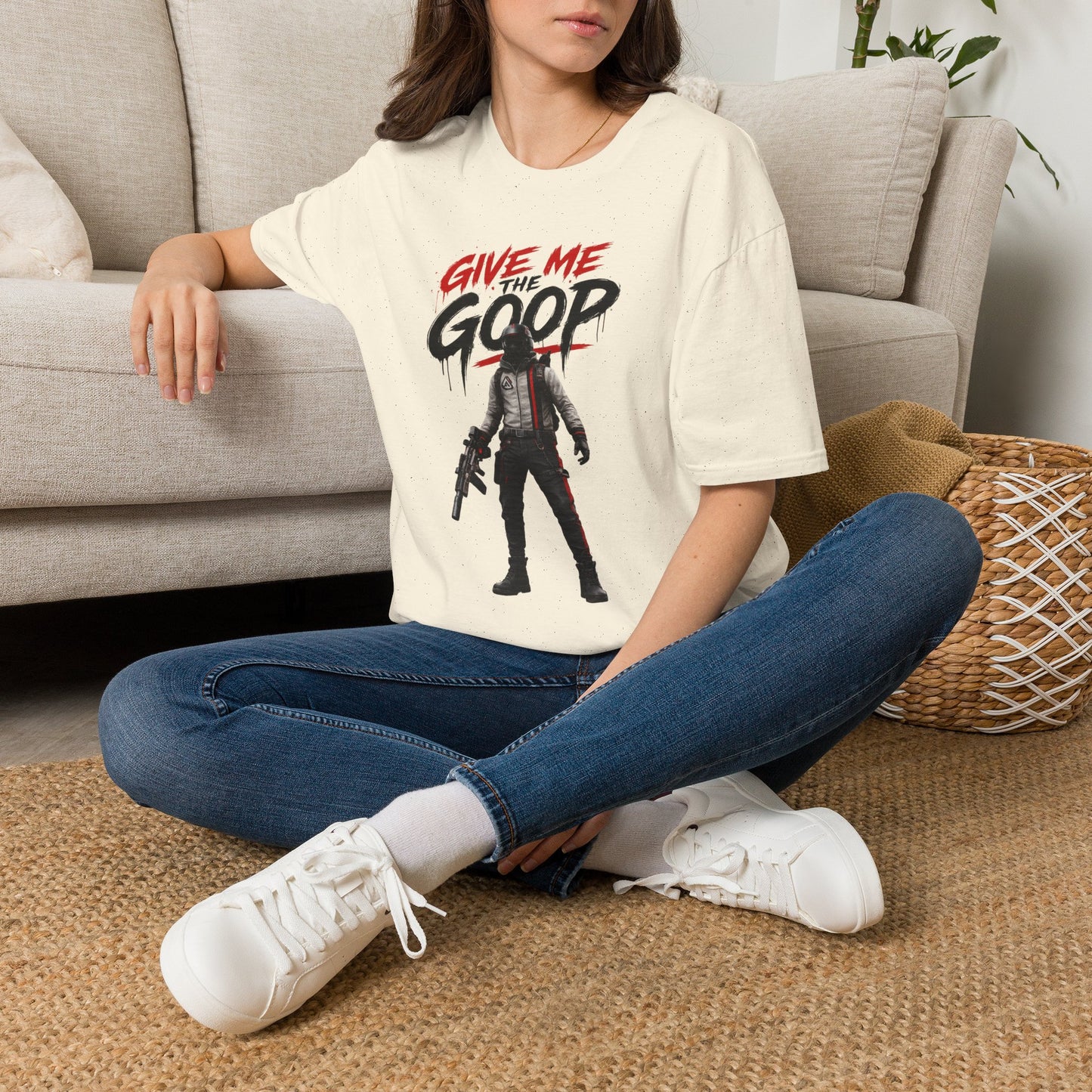 Give Me The Goop Graphic T-Shirt — Gamer Character Tee