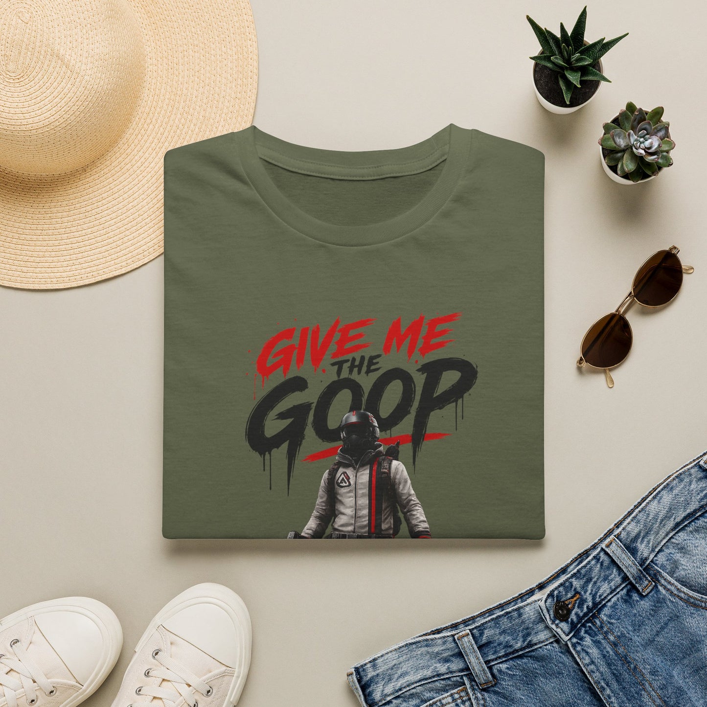 Give Me The Goop Graphic T-Shirt — Gamer Character Tee
