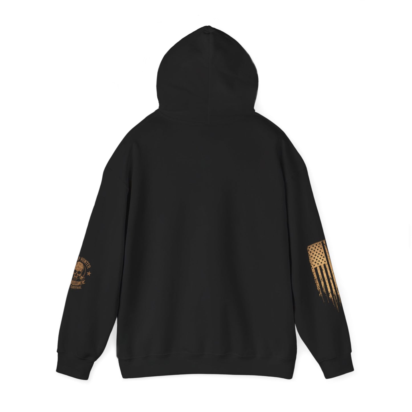 Nothing Left But Scraps Rooster Hoodie | Distressed Flag Sleeve
