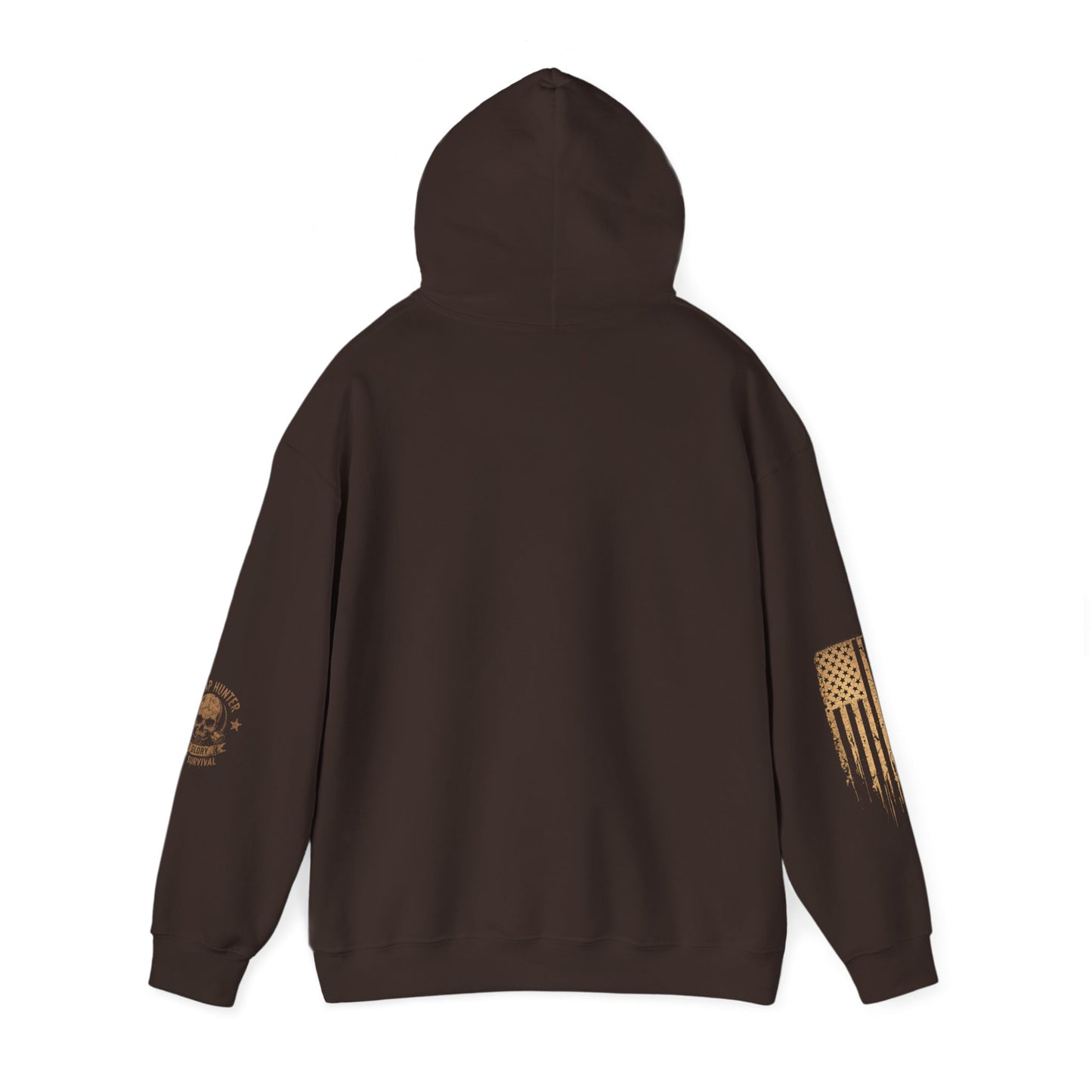 Nothing Left But Scraps Rooster Hoodie | Distressed Flag Sleeve