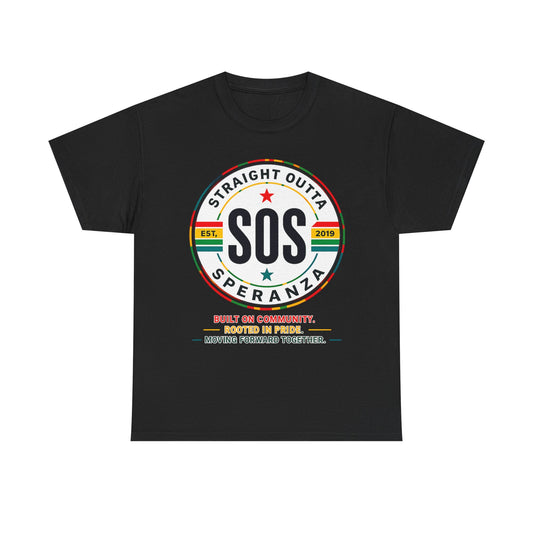 SOS Speranza Logo Tee — Retro Community Pride T-Shirt