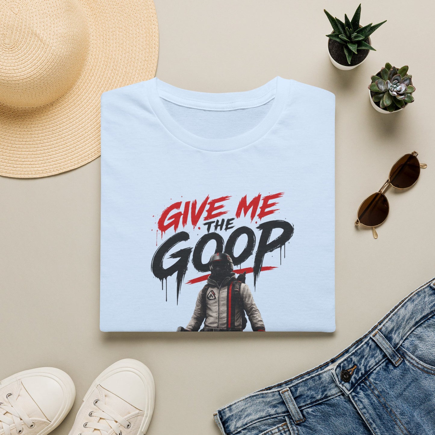 Give Me The Goop Graphic T-Shirt — Gamer Character Tee