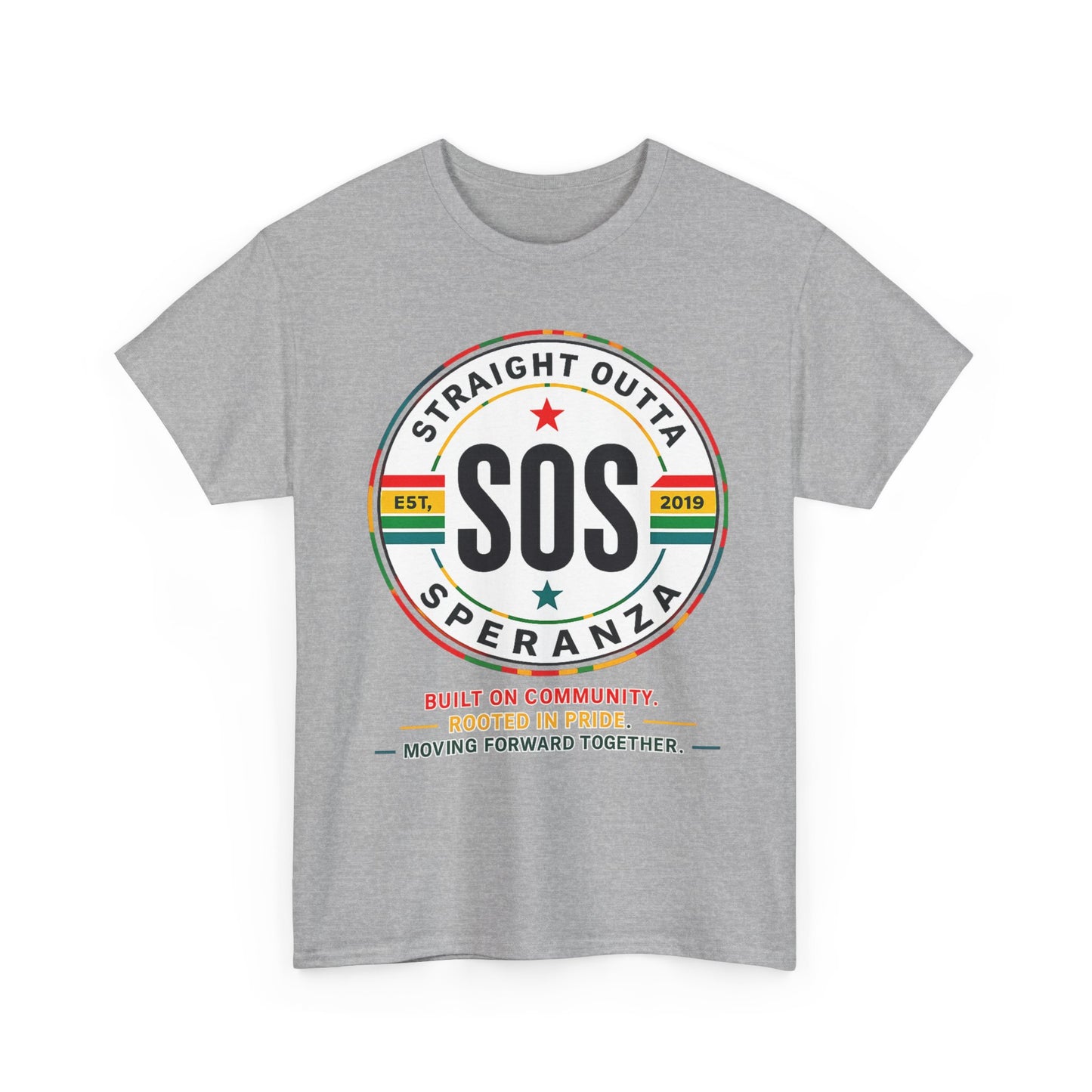 SOS Speranza Logo Tee — Retro Community Pride T-Shirt
