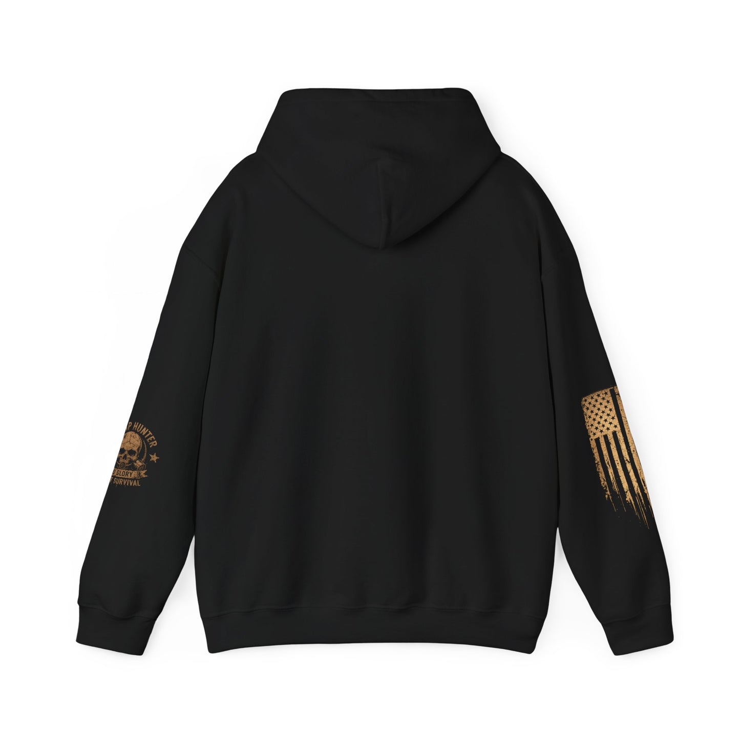 Nothing Left But Scraps Rooster Hoodie | Distressed Flag Sleeve