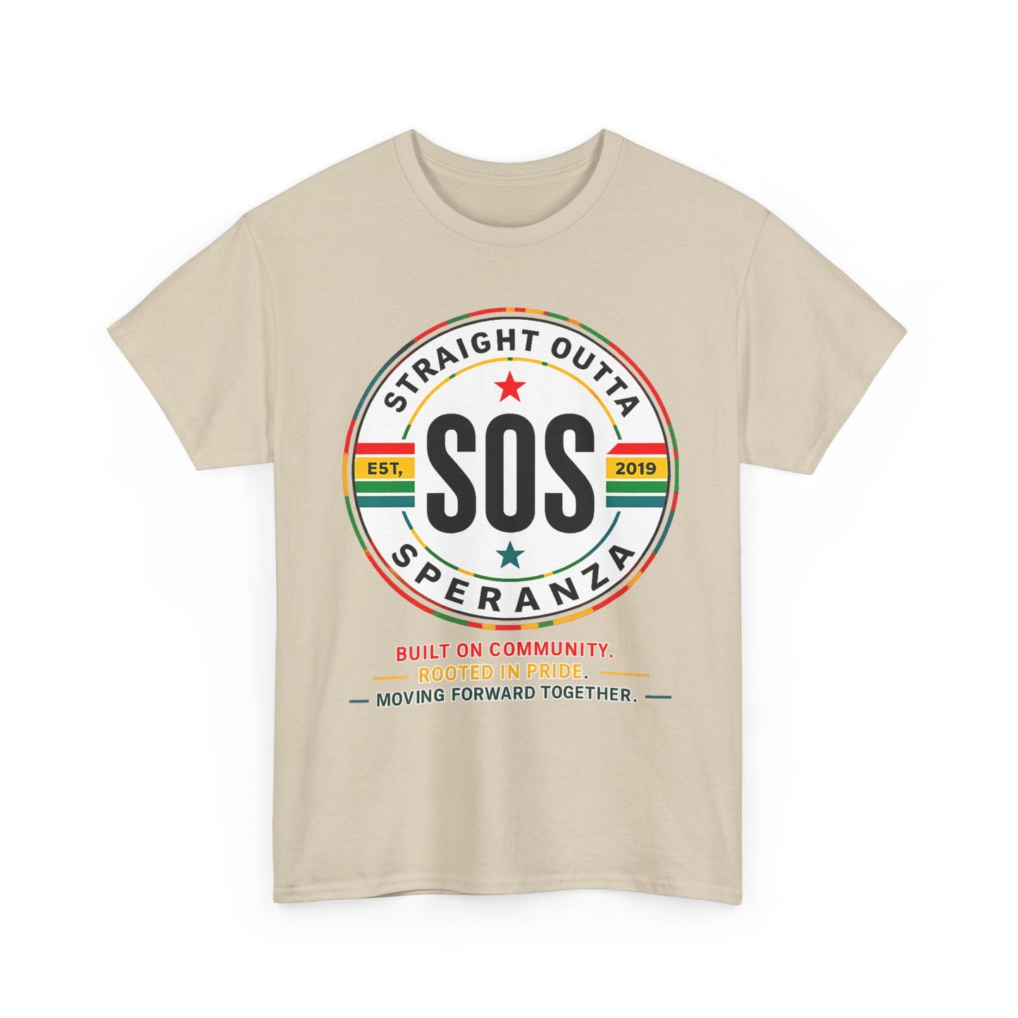 SOS Speranza Logo Tee — Retro Community Pride T-Shirt