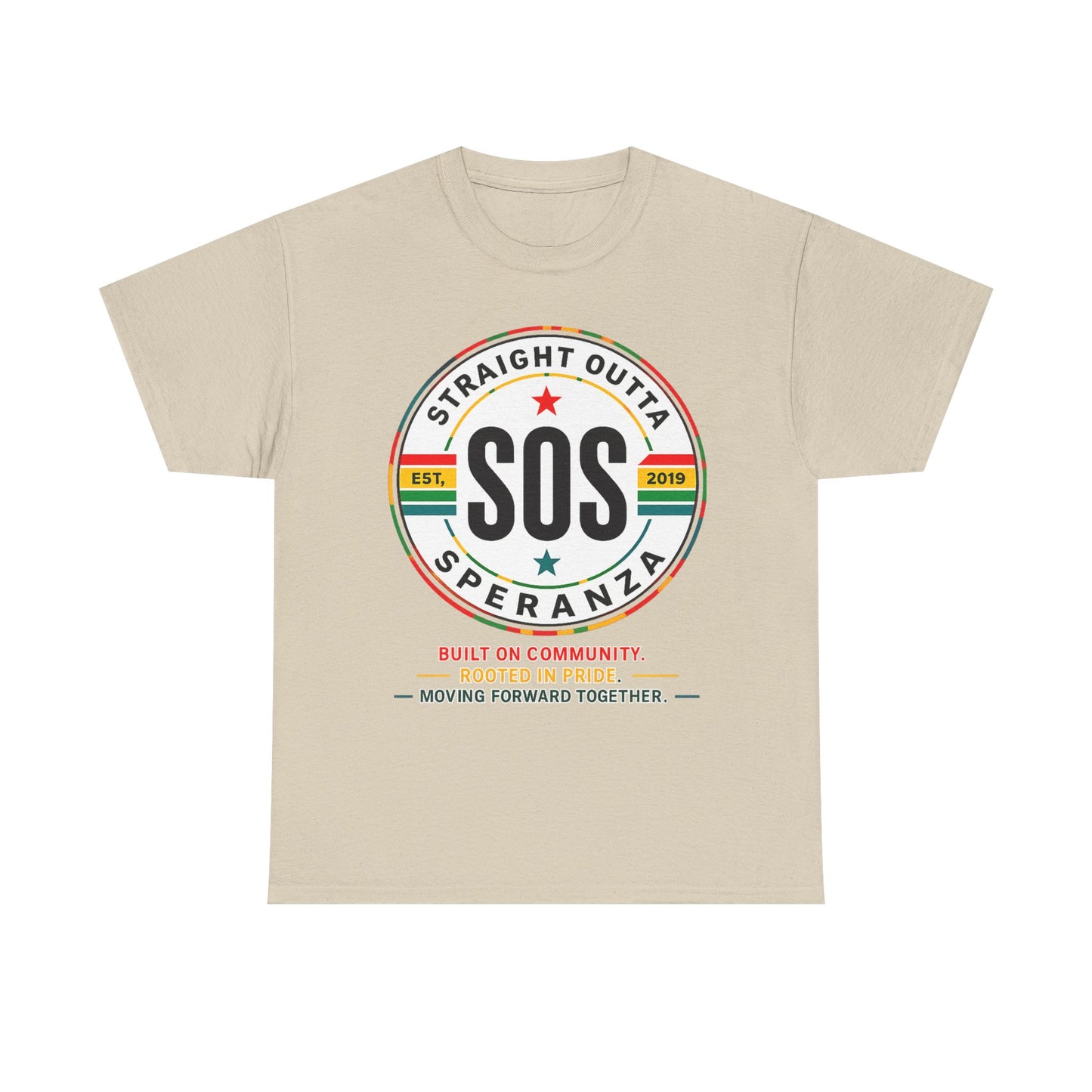SOS Speranza Logo Tee — Retro Community Pride T-Shirt