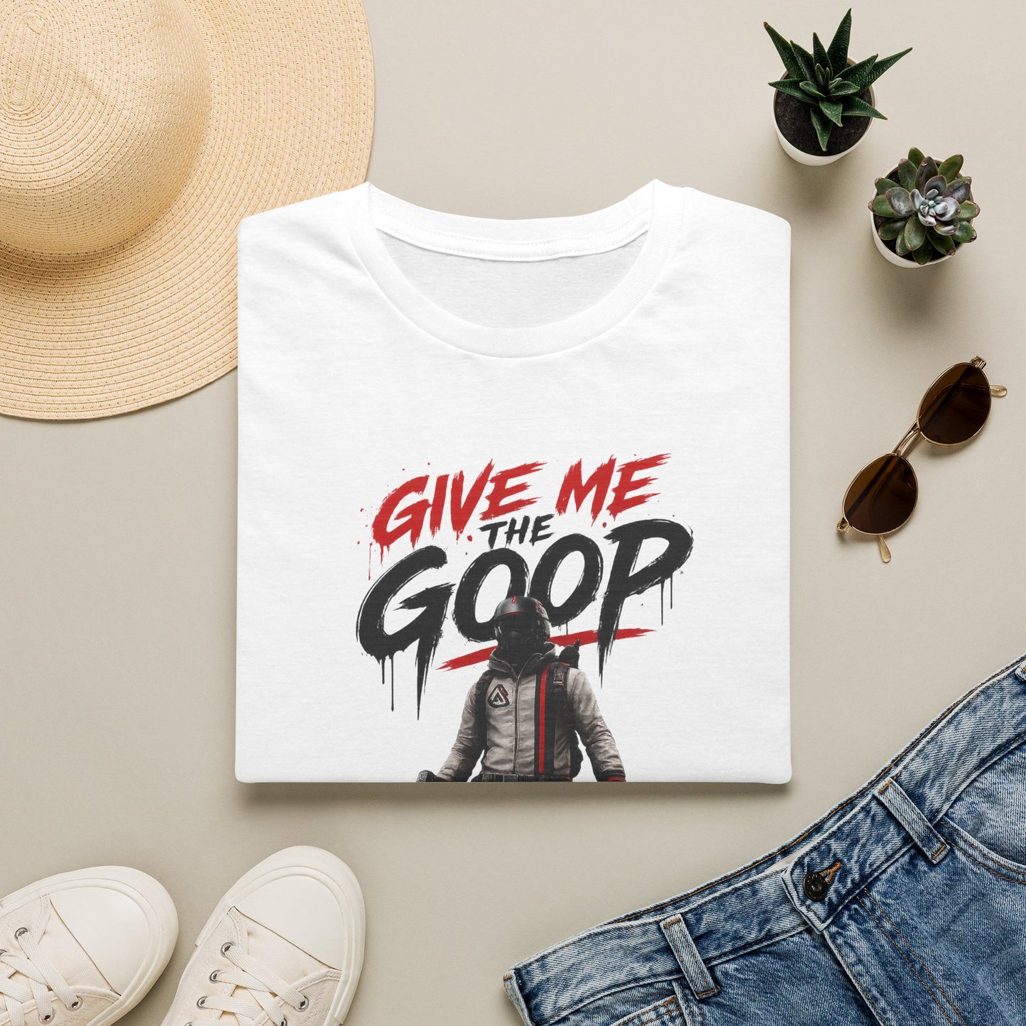 Give Me The Goop Graphic T-Shirt — Gamer Character Tee